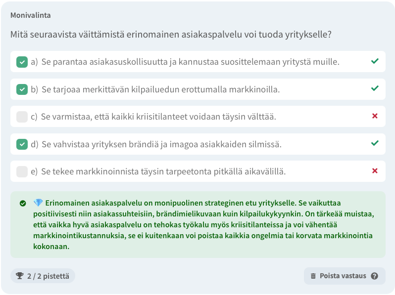 Monivalintatehtävä
