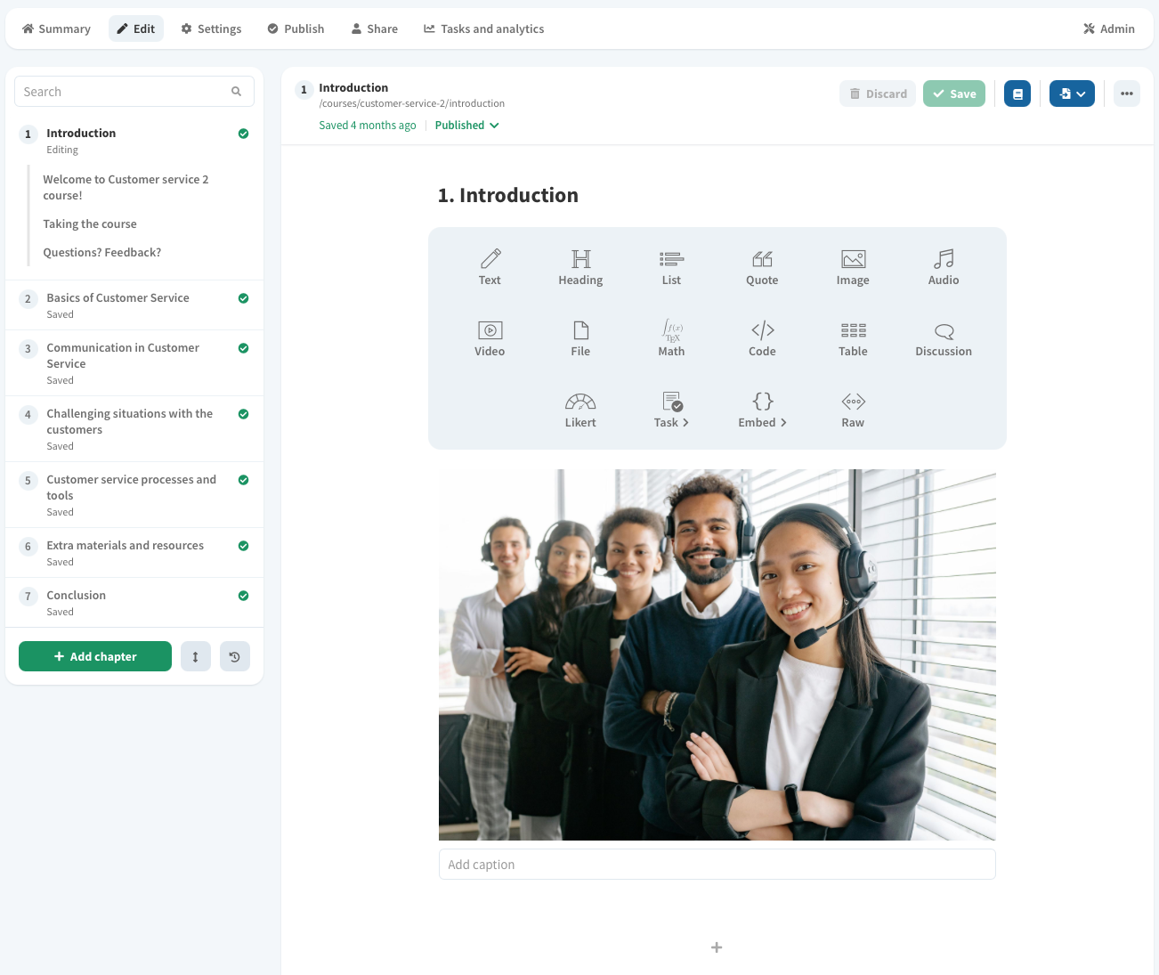 Online course editor