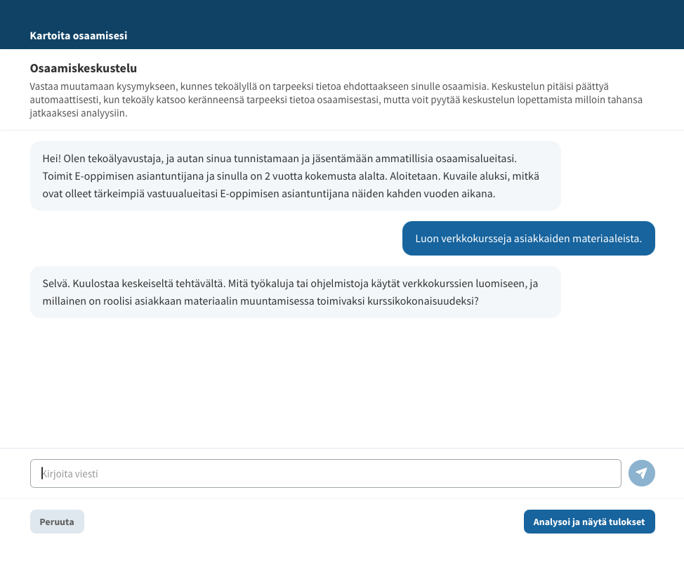 ai osaamiskartoitus vaihe 02 keskustelu vuolearning